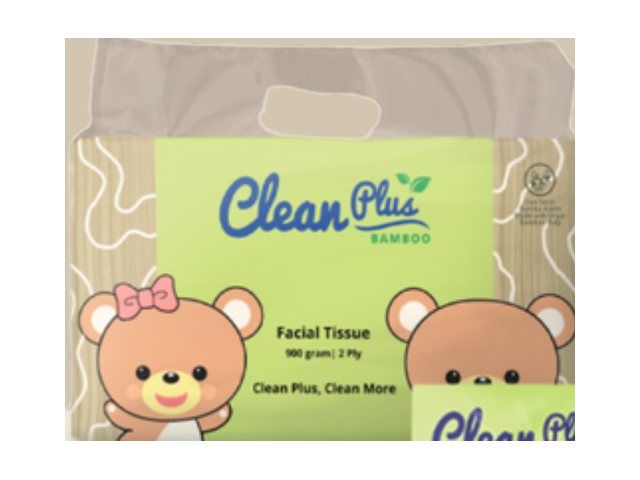 Clean Plus Bamboo Facial Tissue
